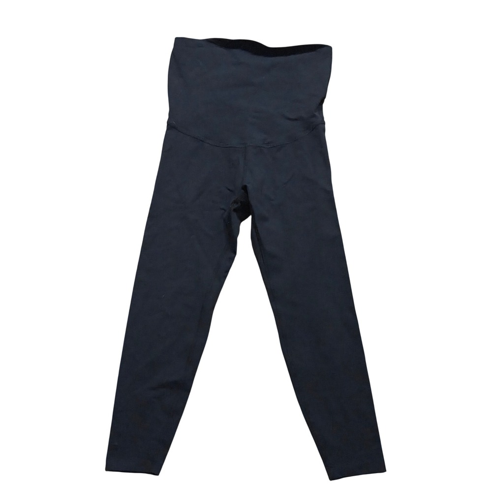 Beyond Yoga Beyond the Bump Maternity Leggings Black Medium Stretch Comfort Easy
